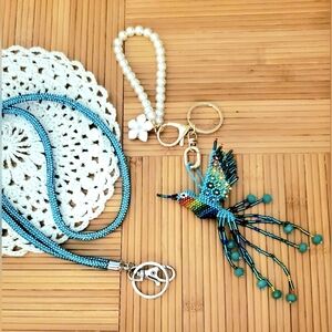 Hummingbird Keychain Bag Decor